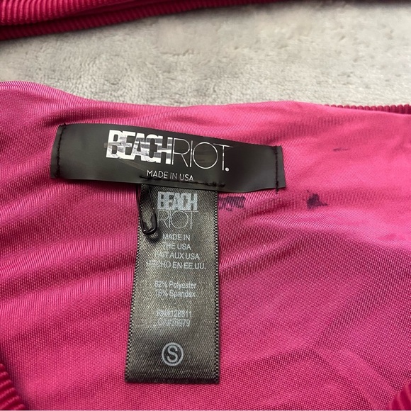 New! Beach Riot Joyce swimsuit be mine colorblock 27915 - Picture 6 of 9